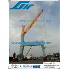 hydraulic fixed mobile traveling container cargo crane